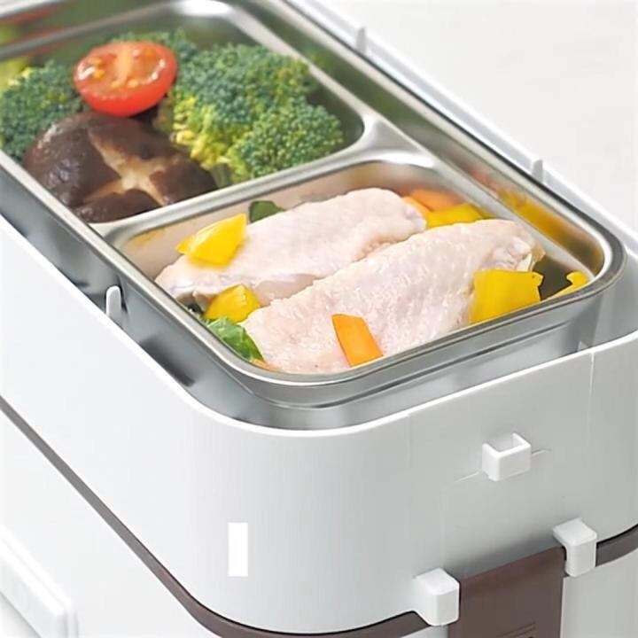 300W Electric Lunch Box Food Heater Container Portable Stainless Steel  Warmer