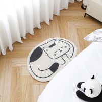 Ins Cute Car for Bed Room Bedside Area Rug Non-slip Fluffy Rug Living Room Decorative Floor Mat Bathroom Absorbent Mats