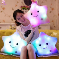 ทีฉินยัดไส้ตุ๊กตาดาวสีสันสดใสหมอนเรืองแสงเป็นของขวัญของเล่นแสง LED สำหรับเด็กผู้หญิง