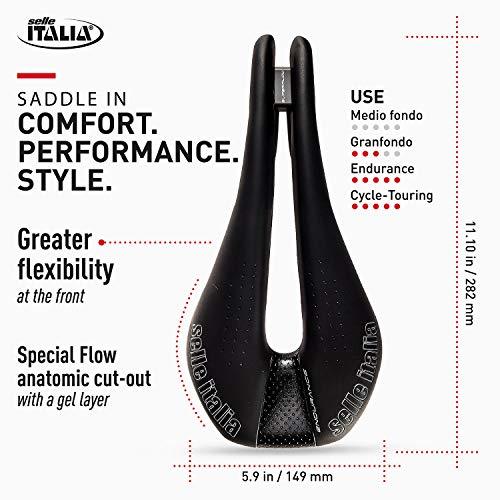 selle-italia-novus-ความอดทน-tm-mn-bk-l-s-น้ำหนักอานไหล-310กรัมความกว้าง-149มม-ความยาว-282มม-วัสดุราง-แมงกานีสกลวง-7มม