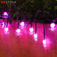 DSstyles ไฟสตริงแมงมุม20led 2เมตร,โหมดคู่ตกแต่งฮาโลวีนสำหรับในร่มกลางแจ้ง