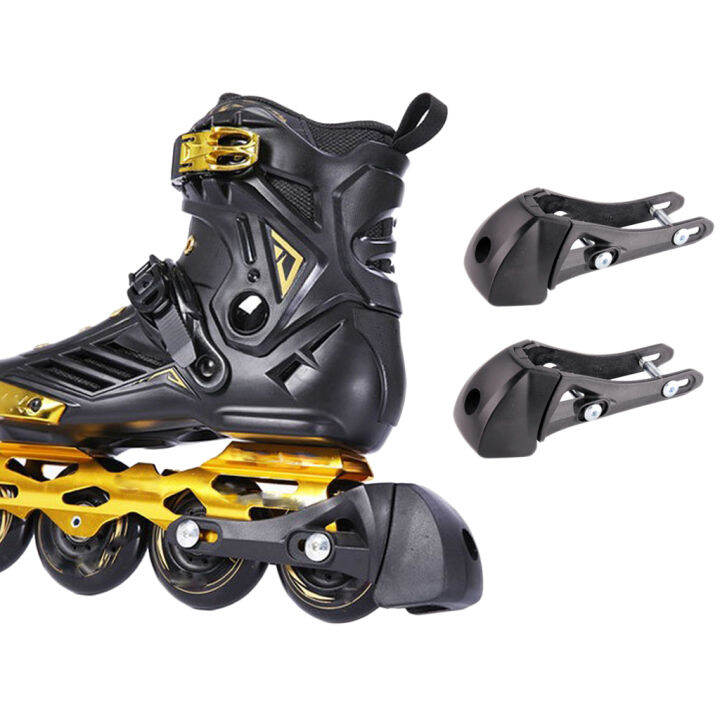 Spot 2x versal Pltic Inline Skates Roller Brakes Blo ety Stopper Bla