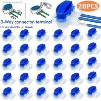 ◊ﺴ 10-20pcs Waterproof Cable Clamps Wire Connectors For Garden Auto Lawn Mower 3 Pore Terminal Blocks Robotic Lawnmower Connectors