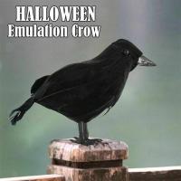 Simulate Black Crow Animal Model Toy Realistic Bird Toy Children Model Animal U1U3