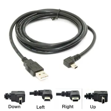 New Black Dual USB 2.0 Type A to USB Mini 5-Pin Type B x1 Y Data