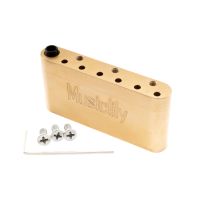 ōMusiclily บล็อกลูกคอทองเหลือง 52.5 มม. (2-116 นิ้ว) สําหรับกีตาร์ไฟฟ้า Wilkinson M Series Bridge