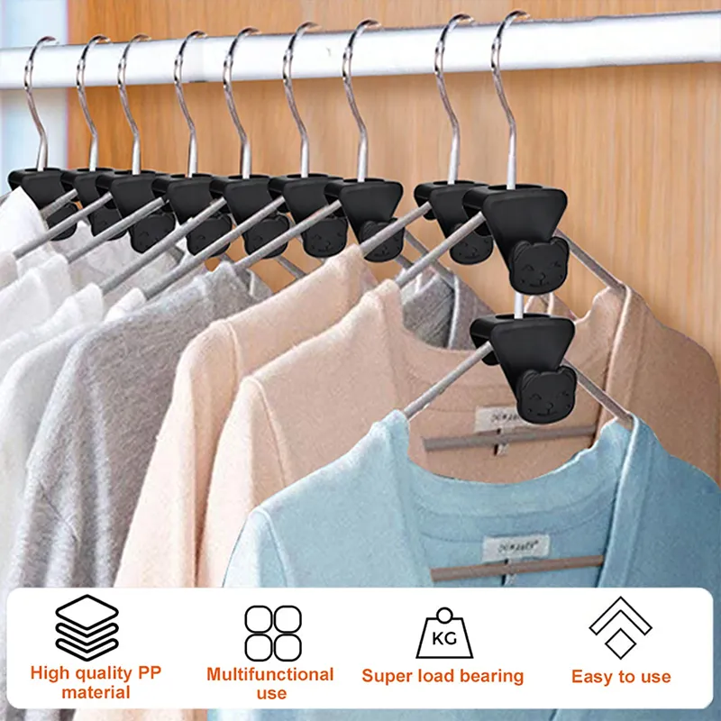 18 Pcs New Space Triangles Hanger Hooks Clothes Connector to Create Up to  5X More Closet Space Organizer Closet Fits All Hangers Connector Ultra