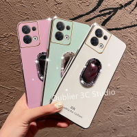 เคส Infinix Note 30i 30 Pro VIP Tecno Spark 10C 10 Pro 4G 5G เคสโทรศัพท์ ปลอกดีไซน์ใหม่เคลือบสีลูกอมนิ่มเคลือบพลอยเทียมตัวยึดกระจกแต่งหน้า Case 2023