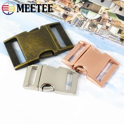：“{—— 4Pcs Meetee 10/15/20/25Mm Metal Quick Release Buckle Weing Strap Backpack Bag Belt Side Clip Clasp DIY Hardware Accessories