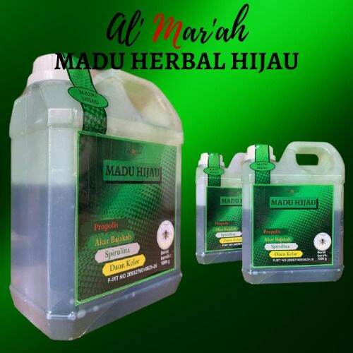 Madu Herbal Hijau 1kg Obat Asam Lambung Maag Gerd Radang Kanker