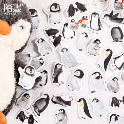 hot！【DT】﹍✕  45 Pcs/pack Kawaii Stationery Sticker Set Cartoon Animals Adhesive Label Diary Scrapbook Planner
