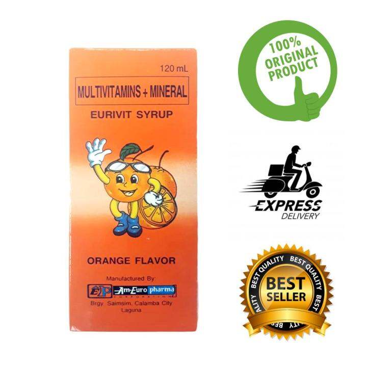 Eurivit Syrup Multivitamins and Minerals for Kids 120ml Lazada PH