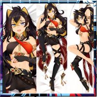 Genshin Impact Dehya ปลอกหมอน Dakimakura Peach Skin 2 ทิศทางการ์ตูนญี่ปุ่นปลอกหมอน 50 * 150 ซม