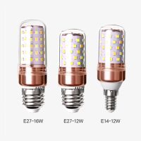 【boloni HHG】โคมไฟทรงข้าวโพด E14 E27,โคมไฟ SMD2835 12W 16W ไฟ LED โคมไฟระย้าการตกแต่งบ้านโคมไฟติดเพดาน