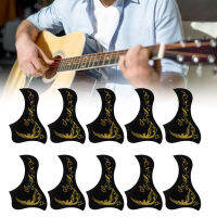 ปิ๊กกีตาร์แบบมีกาวในตัว10ชิ้นลายเลเซอร์กลืน Pickguard Gitar Akustik สำหรับนักกีตาร์ในการบำรุงรักษา