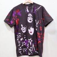 เสื้อวงKISS ลายโอเวอร์ปริ้น สไตล์วินเทจ สกรีนทั้งตัว ผ้านอก เสื้อOVP เสื้อโอเวอร์ไซส์ เสื้อวงดนตรีต่างประเทศ เสื้อวงร๊อค