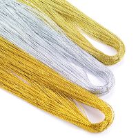 1mm 20m Gold Silver Gift Wrapping Thread Labels Mark Lanyard DIY Tag Line Bracelet Card Rope String Metallic Jewelry Thread Cord 【hot】jvcgtx60wg18