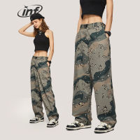 INFLATION Baggy Camouflage Cargo Pants Unisex Wide Leg Camo Pants Mens Trousers Plus Size