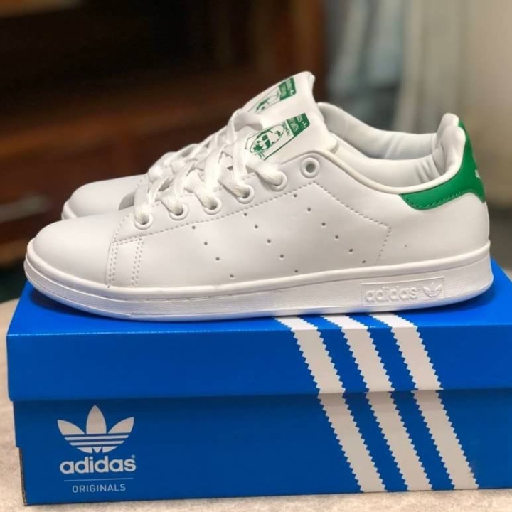 adidas-stan-smith-white-amp-green-color-รองเท้าผ้าใบอาดิดาสสีขาวปนเขียว-สียอดนิยม-ร่วมสมัย-สั่งเลย-จัดส่งฟรี-พร้อมของแถมในกล่อง
