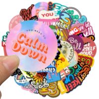 ⚡FLASH SALE⚡ 50PCS Colorful Healing English Word Letters Series Graffiti Waterproof Stickers Helmet Skateboard Bicycle Luggage Decorative Sticker