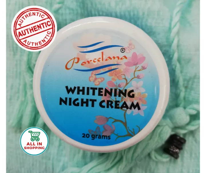 Authentic Porcelana Whitening Night Cream (20 grams) Expiration date August 2023 Lazada PH