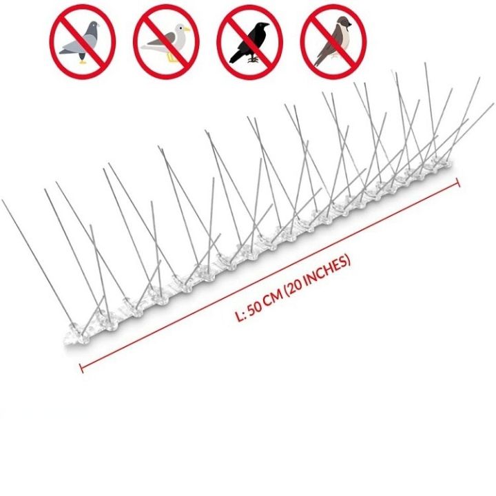 cai-cai-หนามไล่นก-หนามกันนก-กันนกเกาะ-อุปกรณ์ไล่นกทำรัง-bird-spikes-หนามสแตนเลส