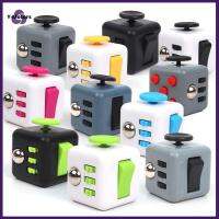 Y-MOTORS สำนักงาน สร้างสรรค์ Magic Cube ออทิสติก ของเล่นต่อต้านความเครียด ลูกเต๋าบีบอัด Fidget Cube