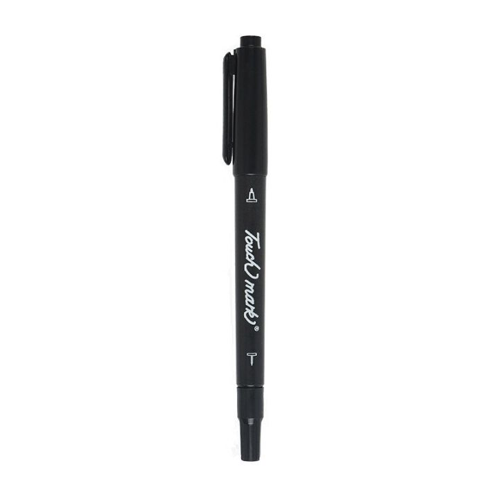 1-pc-black-dual-head-black-permanent-marker-pen