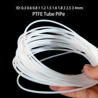 1-5M PTFE Tube ID 0.3 0.8 1 1.2 1.5 1.6 1.8 2 2.5 3mm Filament สูงอุณหภูมิความต้านทานการกัดกร่อน 3d เครื่องพิมพ์ท่อ J-head-asdqwwekllw