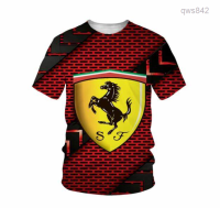 Ferrari2023 Scuderia (สต็อกเพียงพอ) F1 Signature 3D T-Shirt 20คุณภาพสูง size:S-5XL