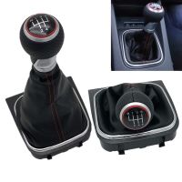 【DT】 hot  For VW Volkswagen Golf 5 MK5 R32 GTD GTI 2004 2005 2006 2007 2008 2009 Car Gear Shift Knob Leather Gaiter Boot Cover Collar Case