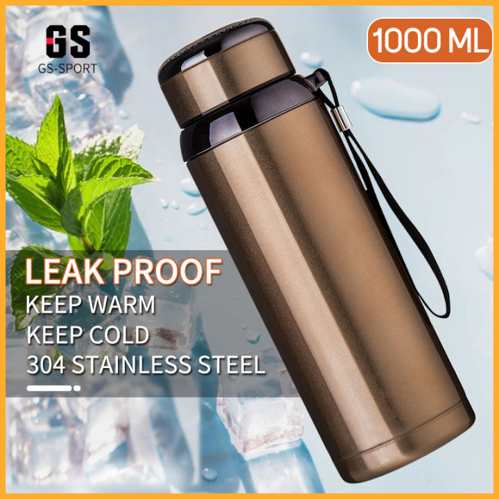 Stainless Steel Heavy-Duty Thermos Vacuum Bottle - Flask - 1000 ml -  HOT/COLD