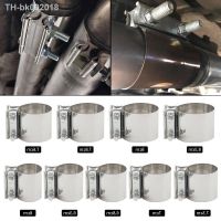 ۩ 40-83mm Exhaust Butt Joint Band Clamp 304 Stainless Steel Sleeve Exhaust OD Pipe Sleeve Coupler Pipe Clamp Tube Repair Parts