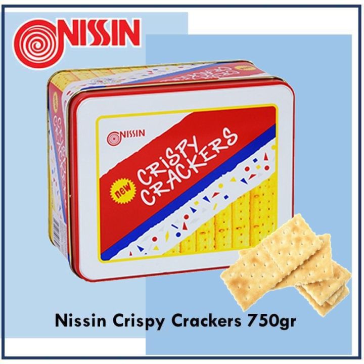 Nissin Crispy Crackers Biskuit Kaleng 750g 750 Gram Lazada Indonesia