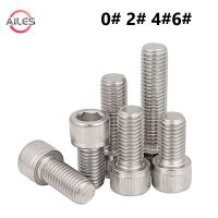 0 2 4 6 8 10 UNC UNF 304 Stainless Steel American British Standard Hex Hexagon Allen Socket Head Bolts Screws