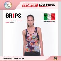 เสื้อกล้ามออกกำลังกาย เสื้อออกกำลังกาย สำหรับผู้หญิง DUAL LAYER TANK TOP POWER FLOWER Size.M แบรนด์ GR1PS จาก Ai Retail