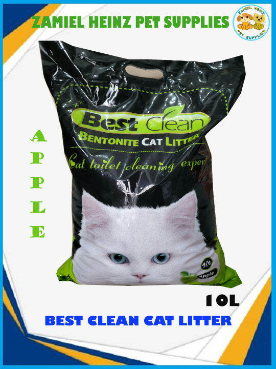 BEST CLEAN Cat Litter APPLE 10L Lazada PH