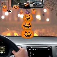 New Arrival Pumpkin Flat Pendant Halloween Car Hanging Ornaments Acrylic Decoration Auto Interior Accesorios De Coche In Stock