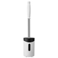 Toilet Brush Bracket,Toilet Cleaning Brush Bathroom Toilet Bowl Brush Set Cleaning Deep Without Scratches