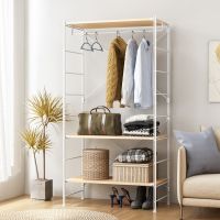 [COD] wardrobe home bedroom rental room with hanging storage strong and durable doorless dormitory large