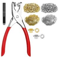 Grommet Tool Kit With Eyelet Pliers,1/4 Inch Fabric Grommet Kit With Fabric Eyelets Grommets For Leather/Belt/Shoes