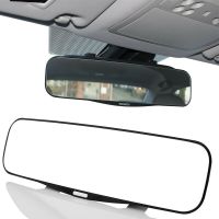 (Premium car)กระจกมองหลังแบบพาโนรามาสำหรับรถยนต์ Universal Wide Angle Automotive Interior Mirror Clip On Curved Rearview For Car Truck SUV Van