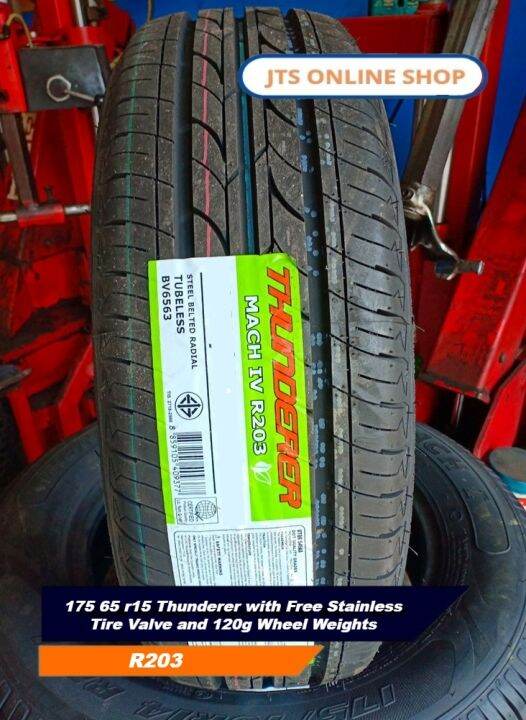 175/65R15 Thunderer with Free Stainless Tire Valve and 120g Wheel ...