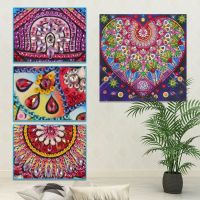 5D DIY Part Special Shaped Drill Crystal Diamond Painting Heart Flower Mosaic Kit Picture Drawing Handmade Wall Art Craft