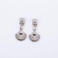 ∋☫✴ 10PCS 5 Scallop Shell Zipper Pull Material DIY Hand Sewing Nylon Zipper Repair Clothes Bag Decoration Tailor Accessories