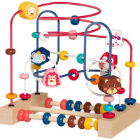TOYS7 ขดลวดเสริมสมาธิ ของเล่นไม้ ขดลวดเสริมพัฒนาการ ของเล่นลูกปัดรูปสัตว์ Todds &amp; Kids Toys กล่องกิจกรรมไม้ ของเล่นไม้เสริมพัฒนาการ