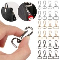 CATALOG 5pcs ฮาร์ดแวร์ อุปกรณ์เสริมอะไหล่กระเป๋า DIY พวงกุญแจ ปลอกคอ Carabiner Snap ตะขอ กุ้งก้ามกราม สายรัดกระเป๋า