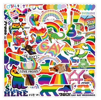 【LZ】✔  Arco-íris colorido LGBT Gay Pride adesivos decalques engraçados guitarra carro motocicleta bicicleta skate laptop mala brinquedos 10 pcs 30 pcs 50pcs