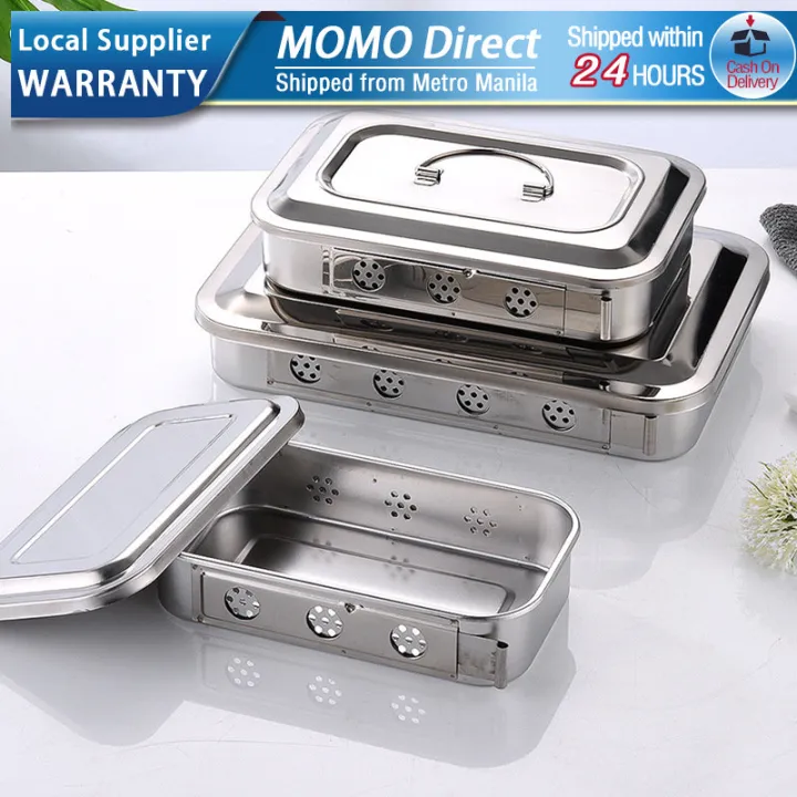 Dental Instrument Tray Organizer Stainless Steel Sterilization Tray For