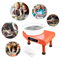 Pottery Wheel Machine, 25CM Pottery Forming Machine Household Table Top Pottery Wheel Ceramics Clay Tool For Ceramics Clay Art Craft DIY Clay(350W US)--Powder Coated Surface, Smooth Texture And Comfortable Handfeel.